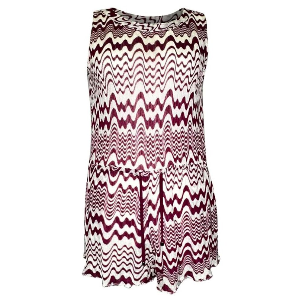 Missoni Patterned Sleeveless Romper in Pink Viscose